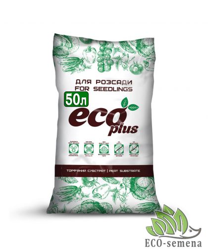 Субстрат торфяной для рассады Eco Plus 50 л Субстрат торфяной для рассады Eco Plus 50 л