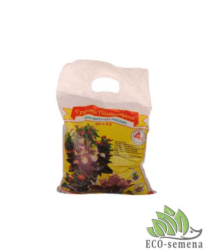 Субстрат для Цветущих, Грунты Полтавщины, 4 л Субстрат для Цветущих, Грунты Полтавщины, 4 л