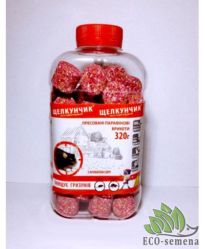 Брикеты Щелкунчик от грызунов с ароматом Сыра 320 г