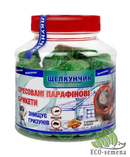 Брикеты Щелкунчик от грызунов с ароматом Арахиса 320 г 