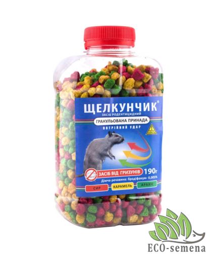 Гранулы Щелкунчик от крыс и мышей (сыр, карамель, арахис) 190 г