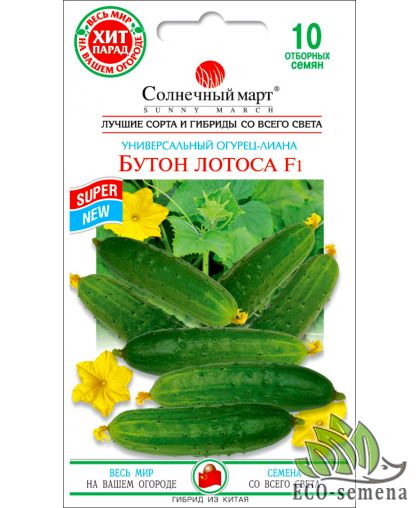 Семена Огурец Бутон Лотоса F1 Солнечный Март 10 шт