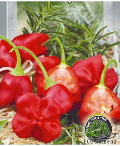 Перец горький Ямайский звонок 5 шт Перец горький Ямайский звонок 5 шт