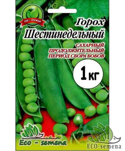 Семена Горох Шестинедельный, Украина, 1 кг
