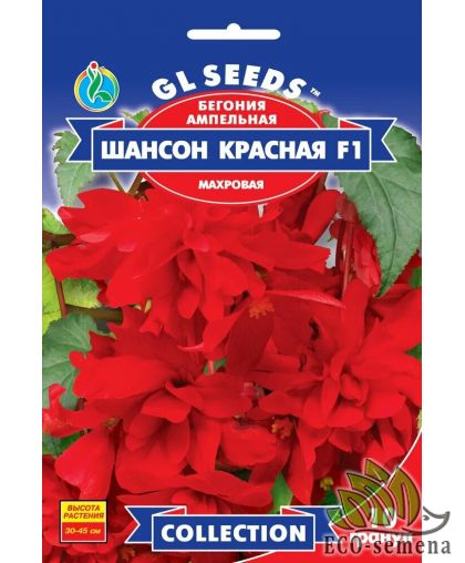 Бегония ампельная Шансон красная GL Seeds 10 шт