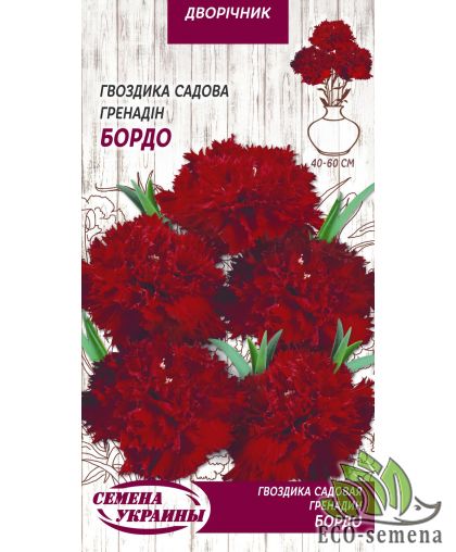 Гвоздика садовая Гренадин Бордо Семена Украины 0.1 г