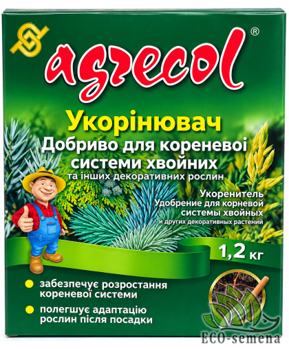 Удобрение Agrecol для корневой системы хвойных (NPK 7.21.7) 1,2 кг Удобрение Agrecol для корневой системы хвойных (NPK 7.21.7) 1,2 кг