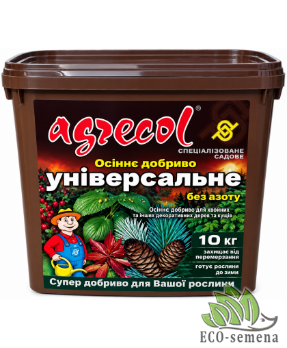 Удобрение Agrecol универсальное осеннее (NPK 0.13.27) 10 кг Удобрение Agrecol универсальное осеннее (NPK 0.13.27) 10 кг