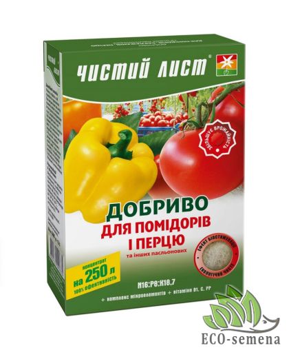 Удобрение Чистый Лист для Помидоров и Перца 300 г