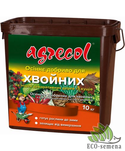 Удобрение Agrecol для хвойных осеннее (NPK 0.0.25) 10 кг