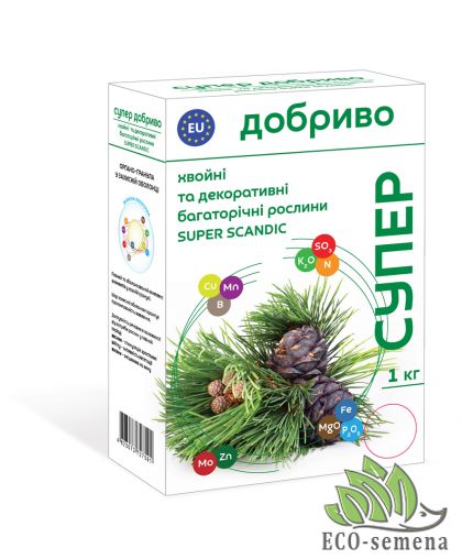 Минеральное удобрение Супер для хвойных и декоративных многолетних растений 1 кг