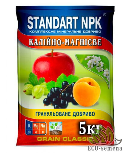 Удобрение калийно-магниевое (Калий Магнезия, Калимагнезия) Standart NPK 5 кг Удобрение калийно-магниевое (Калий Магнезия, Калимагнезия) Standart NPK 5 кг