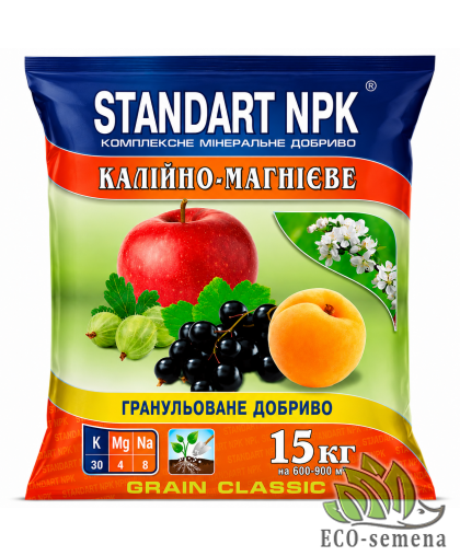 Удобрение калийно-магниевое (Калий Магнезия, Калимагнезия) Standart NPK 15 кг Удобрение калийно-магниевое (Калий Магнезия, Калимагнезия) Standart NPK 15 кг