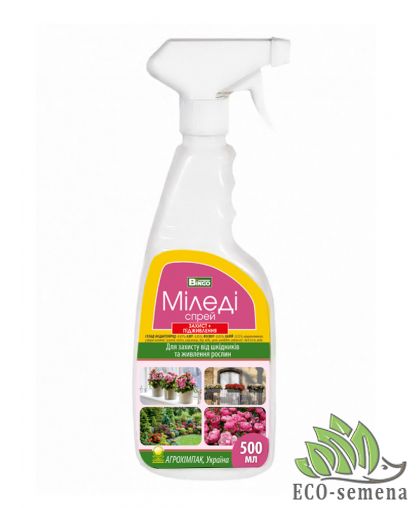 Удобрение-спрей Миледи инсектицид от вредителей для комнатных цветов 500 мл
